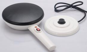 cordless non-stick coating crepe pancake maker with white bowl